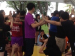 Students taking part in the ice-breakers during Bonding Camp