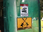 Paintball warning signs